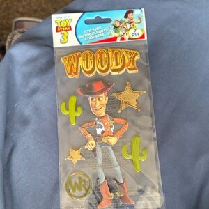Disney Toy Story Woody Design Stickers - Gold and Green